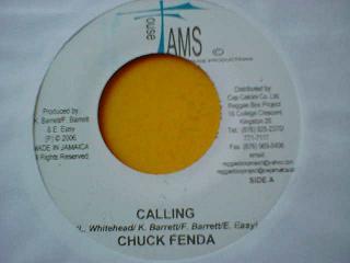 レゲエ Chuck Fenda / Calling 7インチ新品です。_画像1