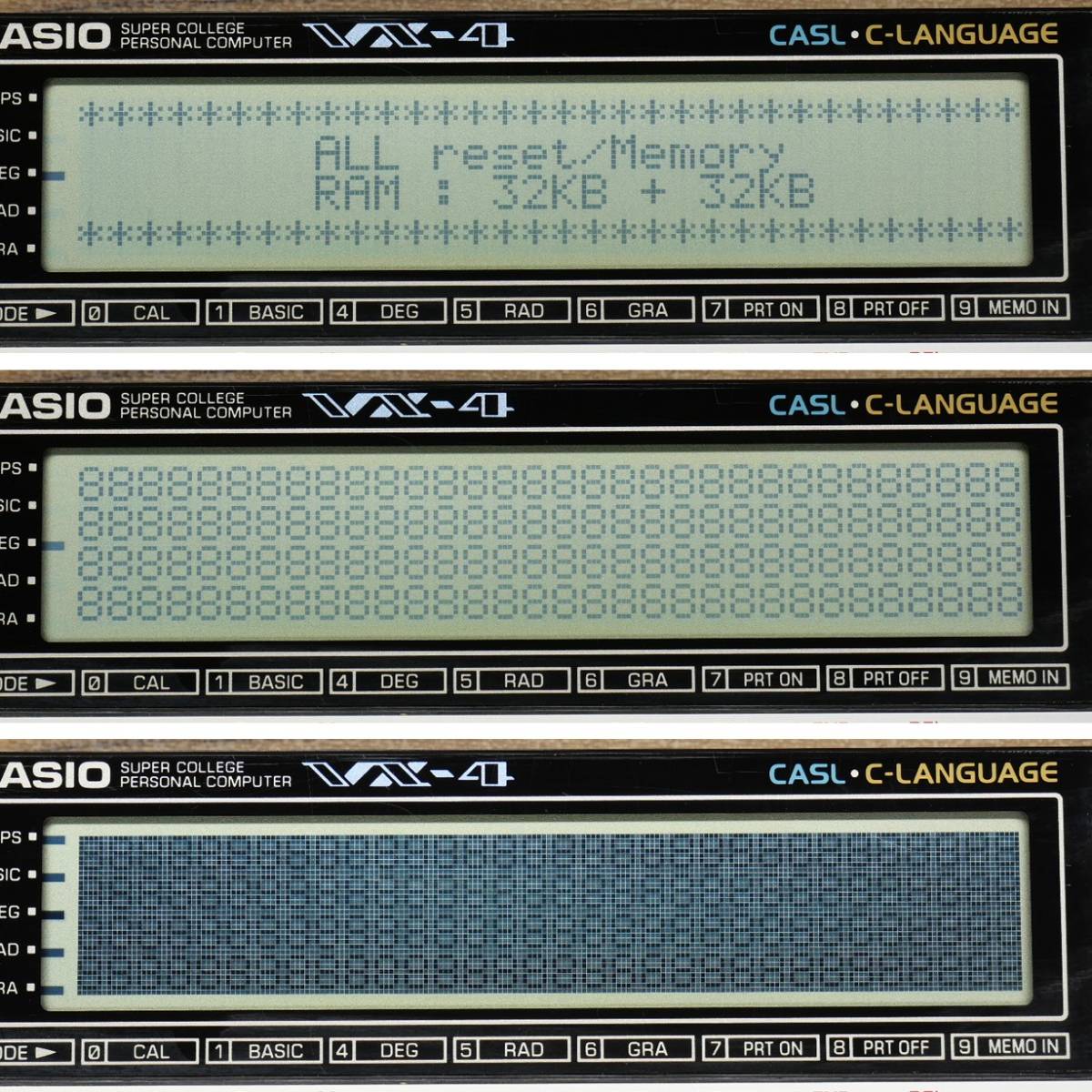CASIO VX-4 RAM 64KB 中古 ポケットコンピュータ 整備 点検済 (カシオ ポケコン)_画像3