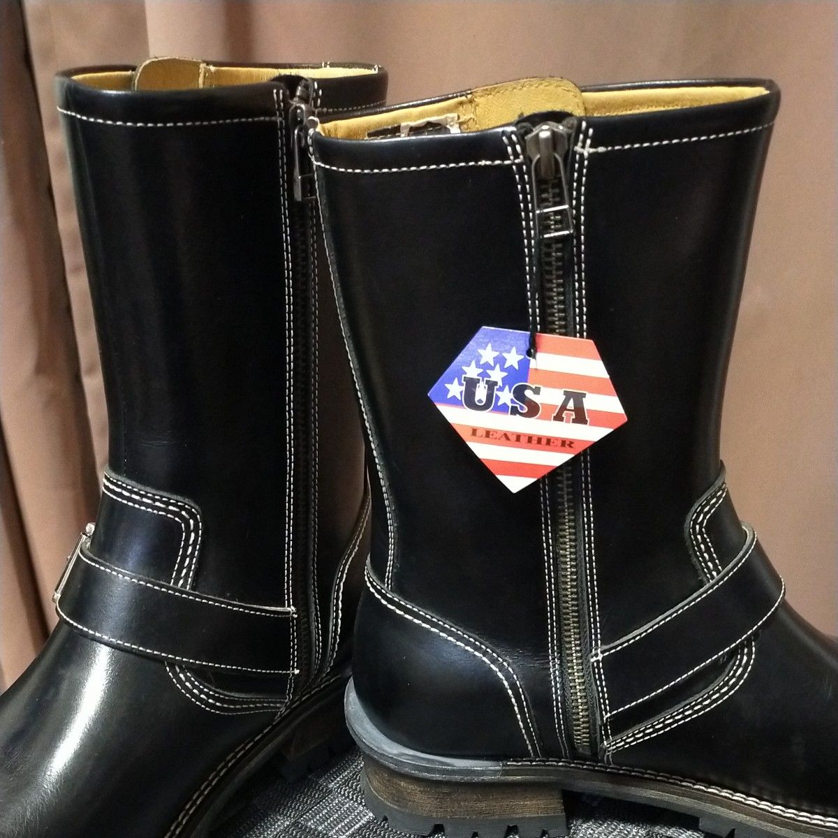 新品タグ付未使用 WALEZ UNION MADE 本革サイドジップブーツ 新品タグ付未使用 WALEZ UNION MADE 本革サイドジップブーツ