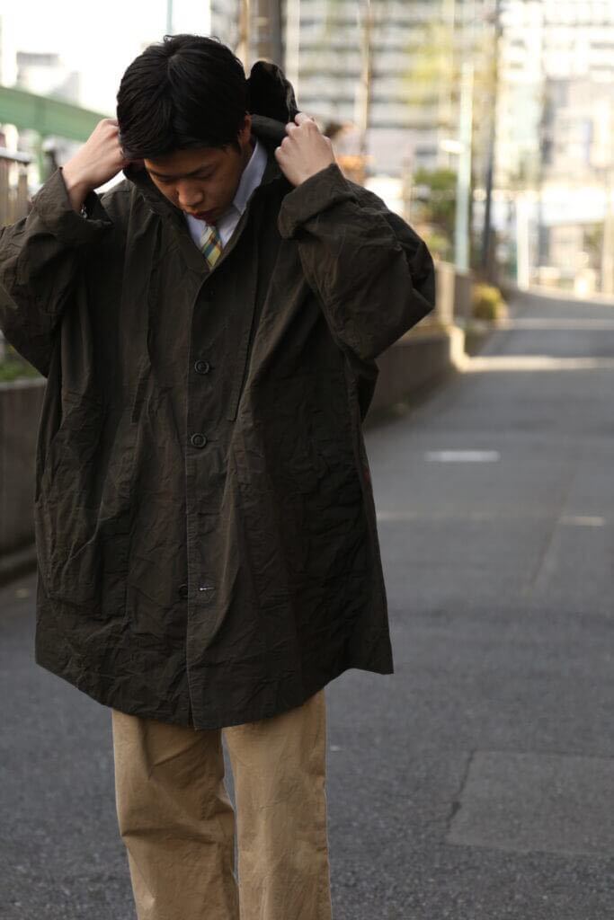 CASEY CASEY SHORT 3PCS COAT KHAKI Kei si- Kei si- tag attaching new goods casey casey parka m-65 Parker 