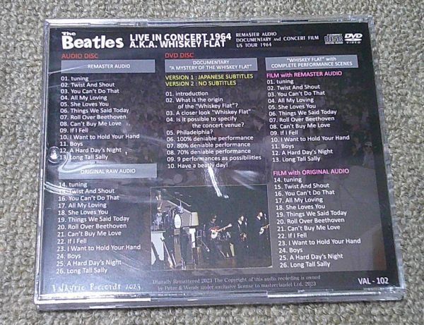 輸入盤1CD+1DVD：BEALES/LIVE IN CONCERT 1964/A.K.A. WHISKEY FLAT（音質過去最高！）/VALKYRIE/ドキュメンタリー映像（日本語訳付）_画像3