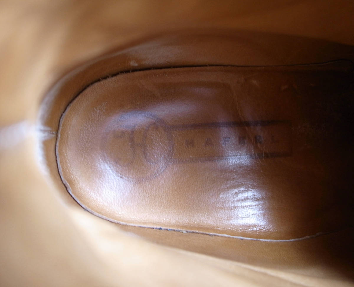 HAFERL ハーフェル サイドシューレース チロリアンブーツ/シューズ UK8/27~27.5㎝位 黒 ドイツ製 ノルウェージャン製法 革靴_画像7