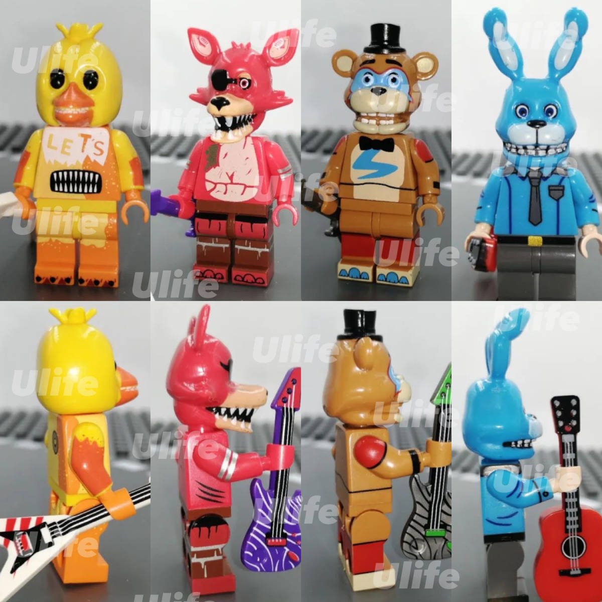 F８体セット LEGO レゴ互換 ファイブナイツアットフレディーズ ミニフィグ フィギュア ミニチュア FNAF バルーンボーイ 送料無料 匿名配送_画像3