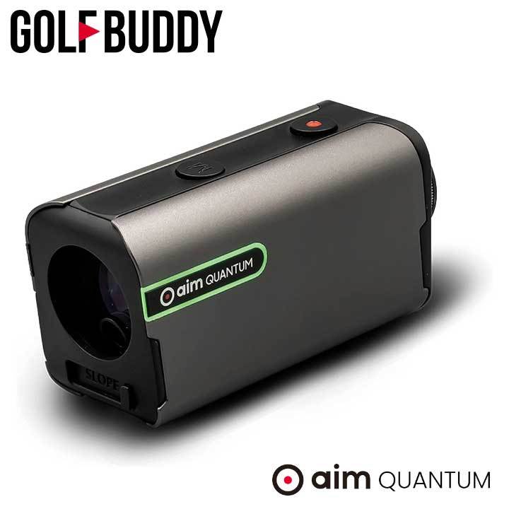 GOLFBUDDY aim QUANTUM スペースグレイ/ メタル 超小型 ゴルフレーザー距離計 高透光LCD ゴルフバディ エイム クオンタム GOLF 2023 即納