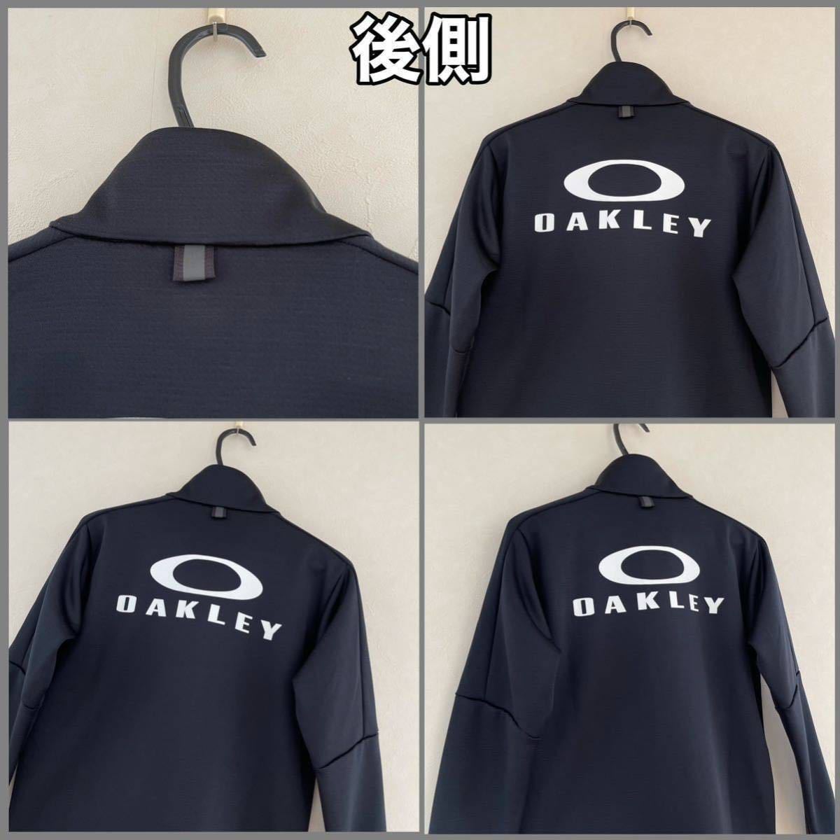 超美品 OAKLEY(オークリー)スポーツ ジャケット 150cm キッズ 子供 ブラック 長袖 使用2回 アウトドア 黒 ルックスオティカジャパン(株)_後側