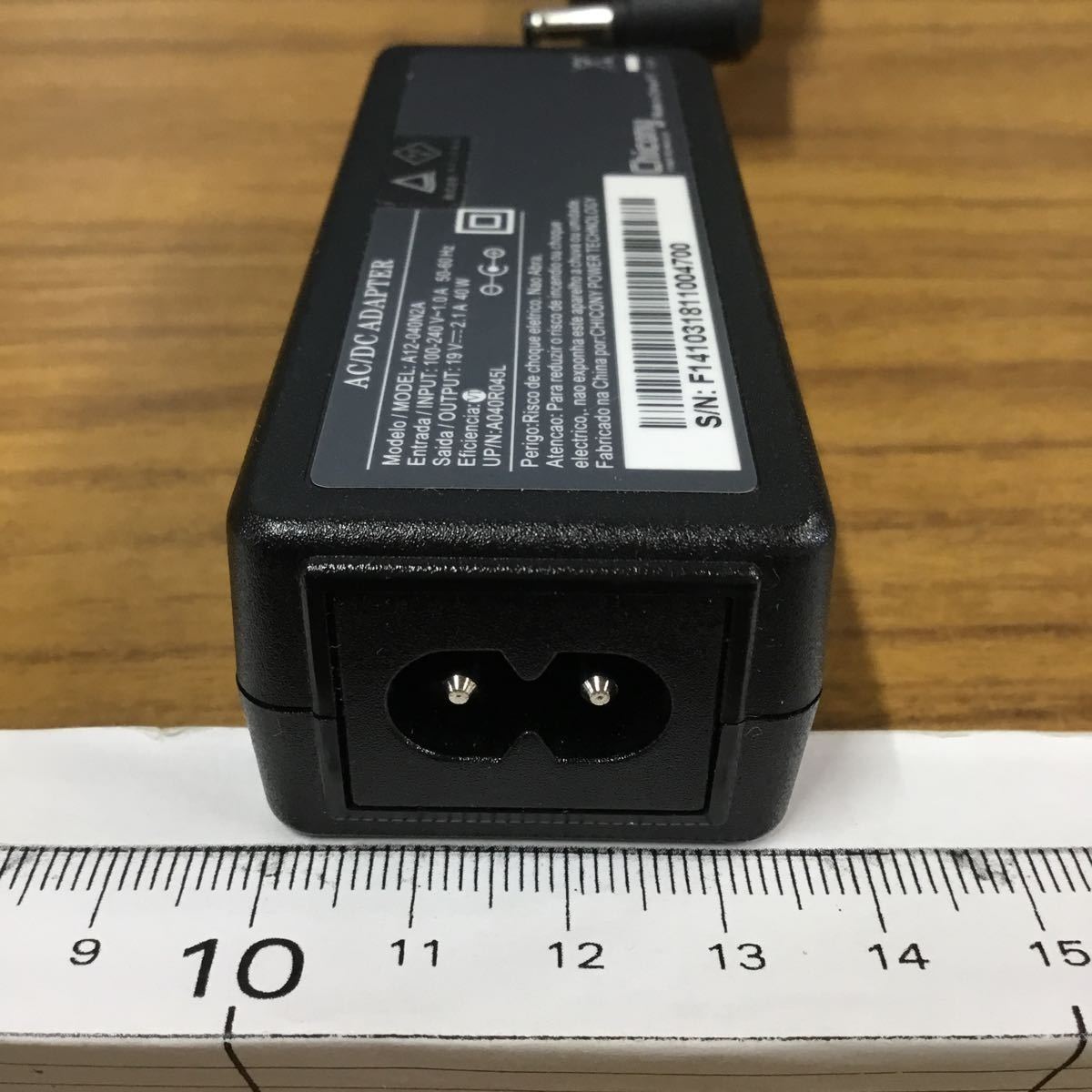 （1215OH06）送料無料/中古/Chicony チコニー/A12-040N2A/19V/2.1A/純正 ACアダプタ 6個セット_画像3