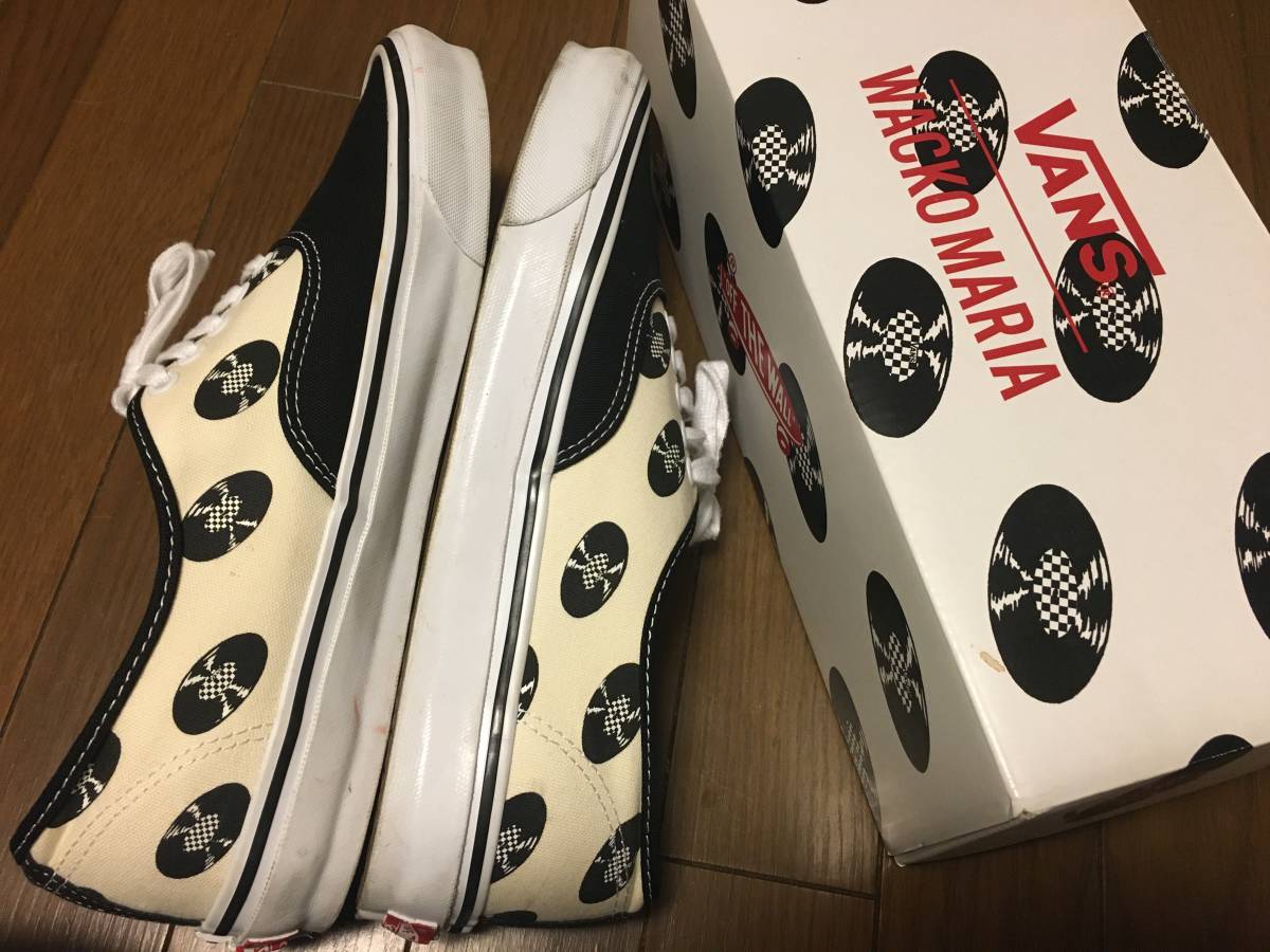  быстрое решение!!29.5cm ограничение Wacko Maria WACKO MARIA Vans VANS подлинный us11 1/2 AUTHENTIC спортивные туфли WACKOMARIA Old school /... город 