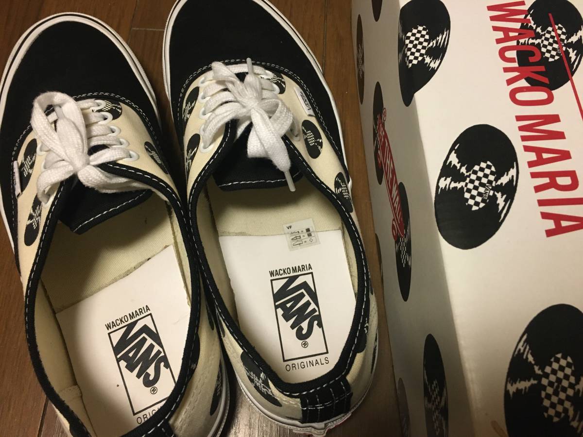  быстрое решение!!29.5cm ограничение Wacko Maria WACKO MARIA Vans VANS подлинный us11 1/2 AUTHENTIC спортивные туфли WACKOMARIA Old school /... город 