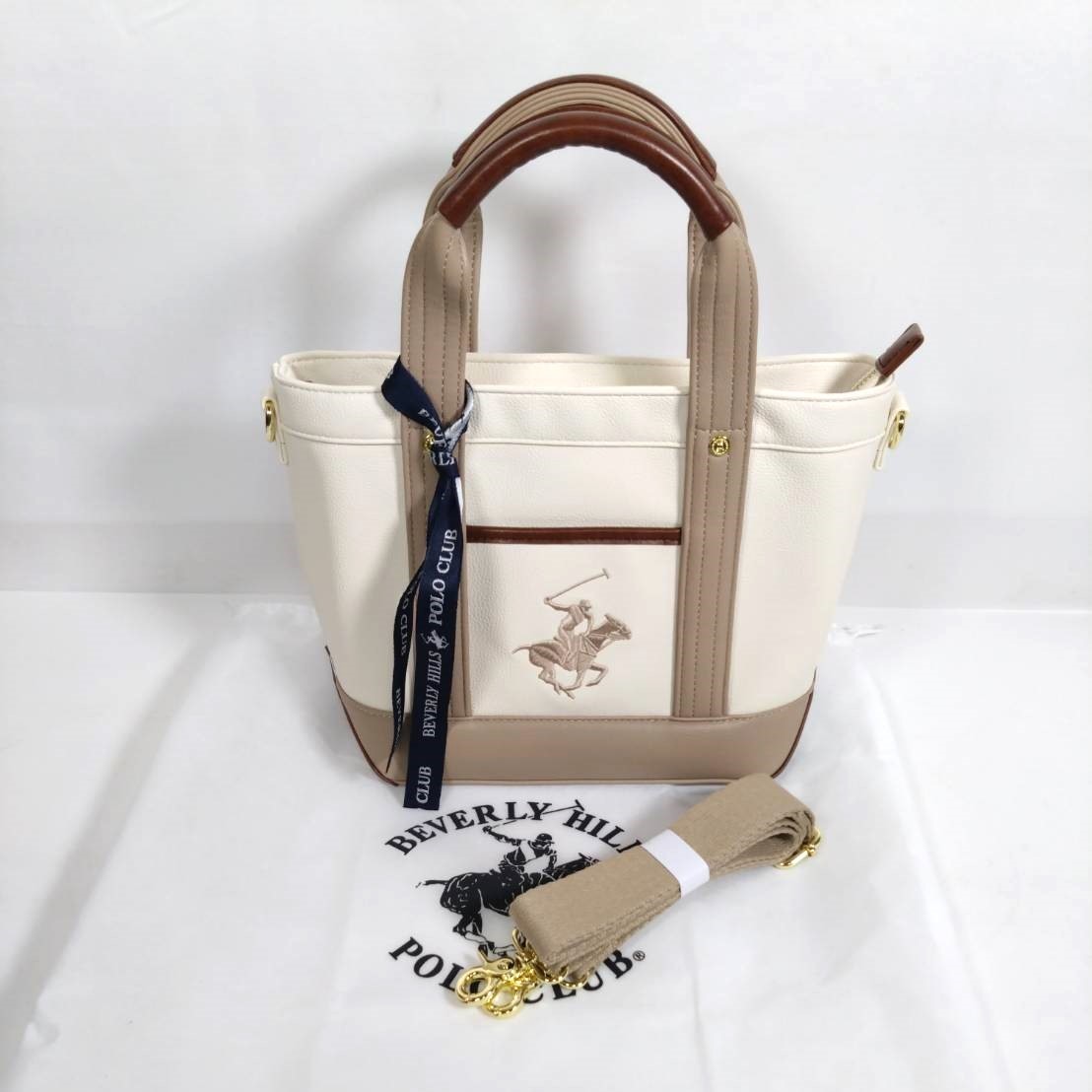 ビバリーヒルズポロクラブ BEVERLYHILLS POLOCLUB レザー 2WAY ショルダー ハンドバッグ 斜め掛け かばん KL0103_画像1