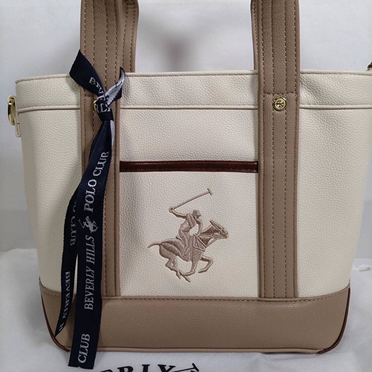 ビバリーヒルズポロクラブ BEVERLYHILLS POLOCLUB レザー 2WAY ショルダー ハンドバッグ 斜め掛け かばん KL0103_画像2