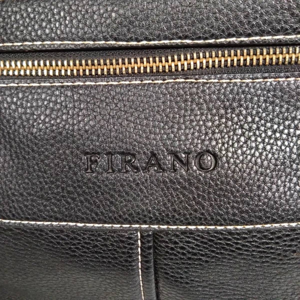 FIRANO フィラノ レザー トートバッグ ショルダーバッグ 2way ブラック 鞄 カバン メンズ レディース ブランド KL1305_画像2