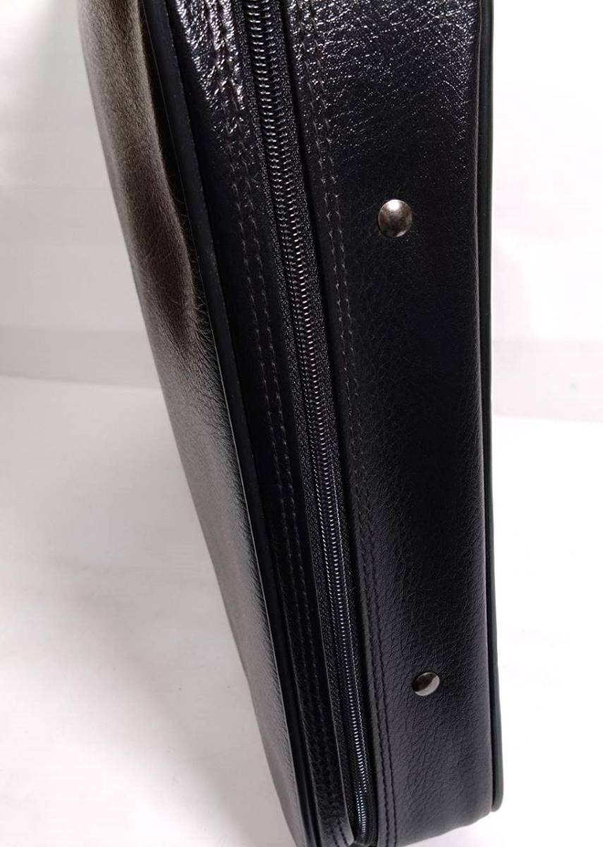 K) レザー鍵付きバッグ ビジネス 旅行鞄 スーツケース カバン メンズ レディース 衣装かばん L1302_画像6