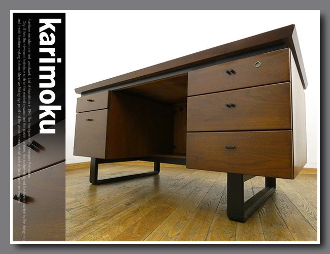 *FX154* beautiful goods *karimoku Karimoku * executive * position member desk * with both sides cupboard desk * study desk *. a little over desk * writing desk * company length desk * office desk * -ply position * office 