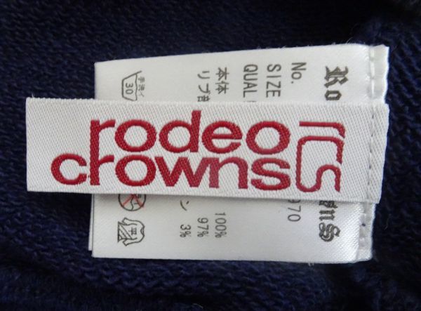 RODEO CROWNS ロデオクラウンズ☆スウェット トレーナー　ブルー　S_画像3