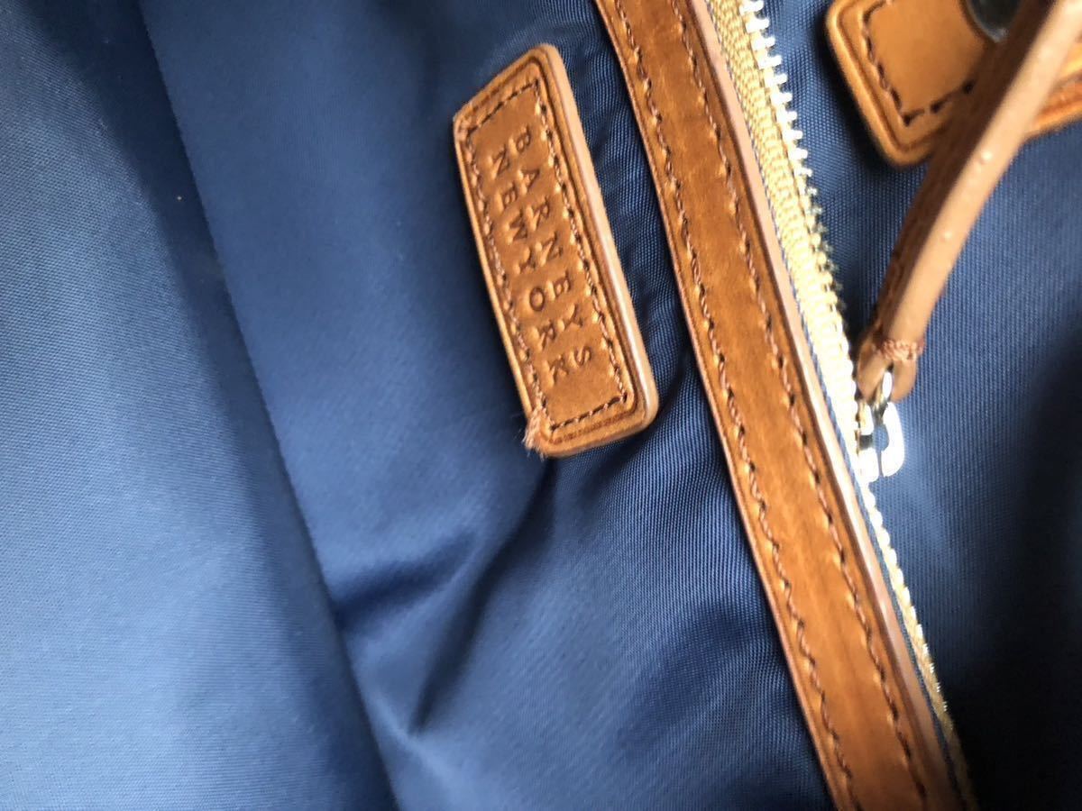 BARNEYS NEWYORK Barneys New York leather nylon combination 2WAY shoulder bag handbag 