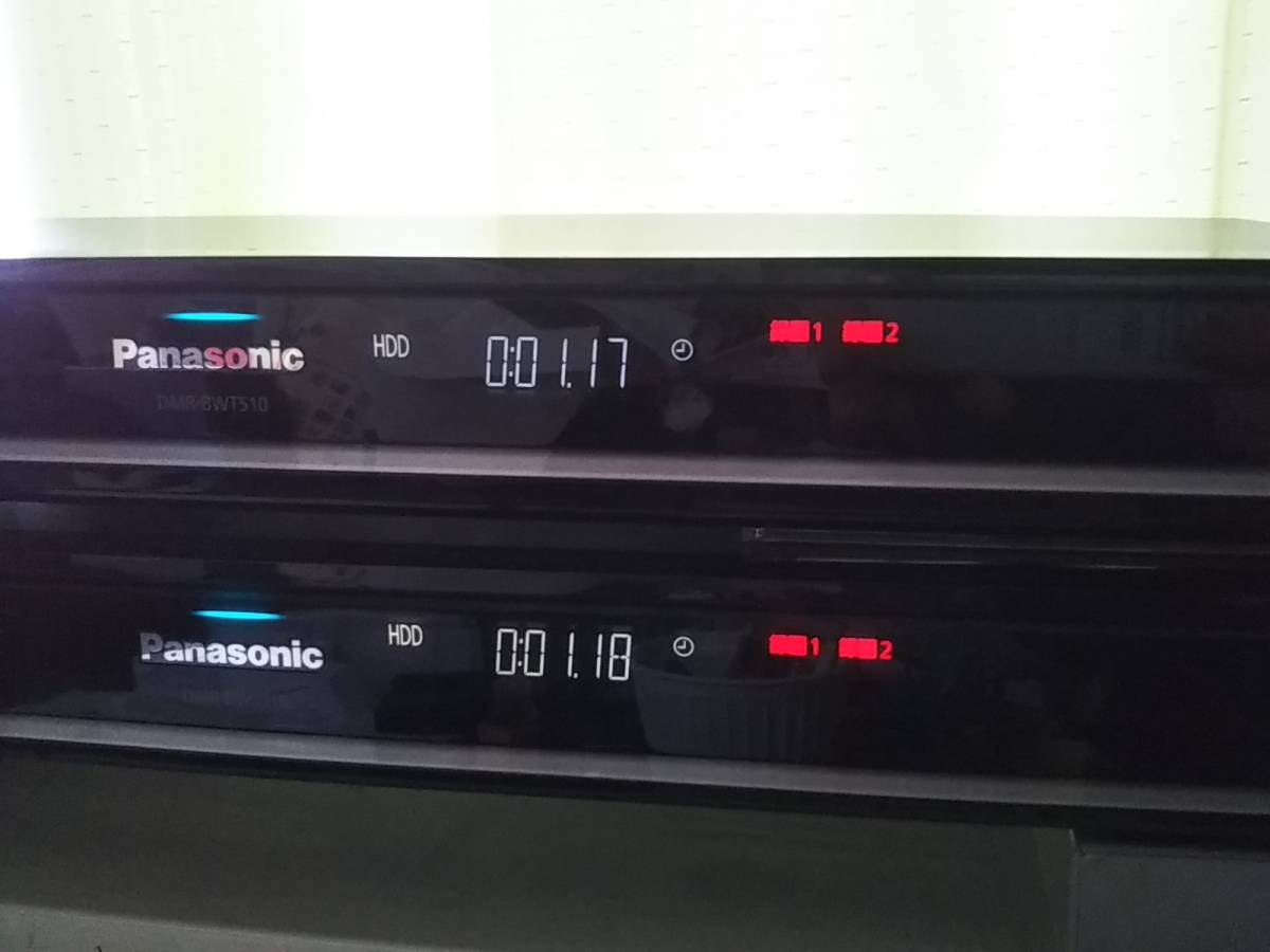 即決 Panasonic DMR-BWT510 500GB 2番組同時録画 2台 DIGA 11年 即決 Panasonic DMR-BWT510 500GB 2番組同時録画 2台 DIGA 11年