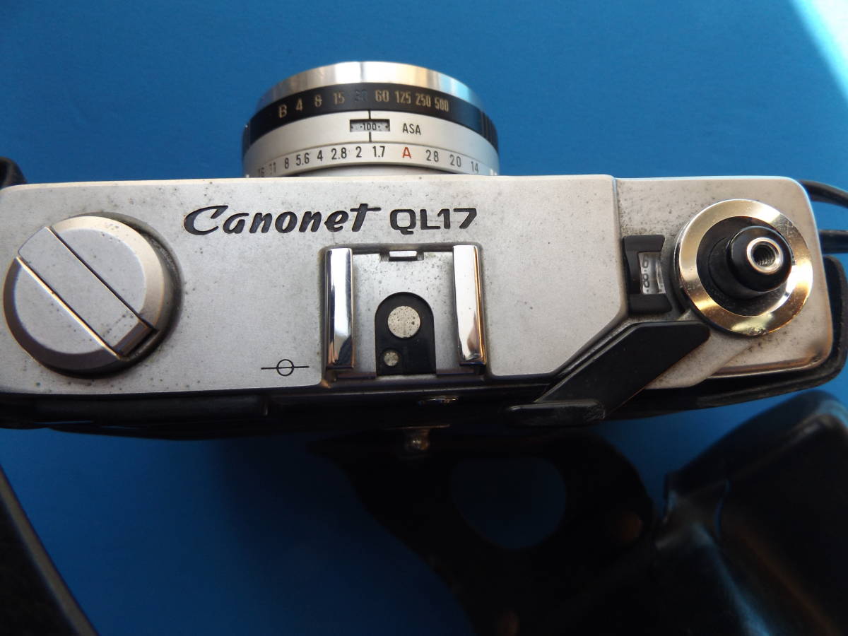 古いキャノンカメラCanonet QL17・ジャンク品・部品取りに・観賞用・動作しません_画像3