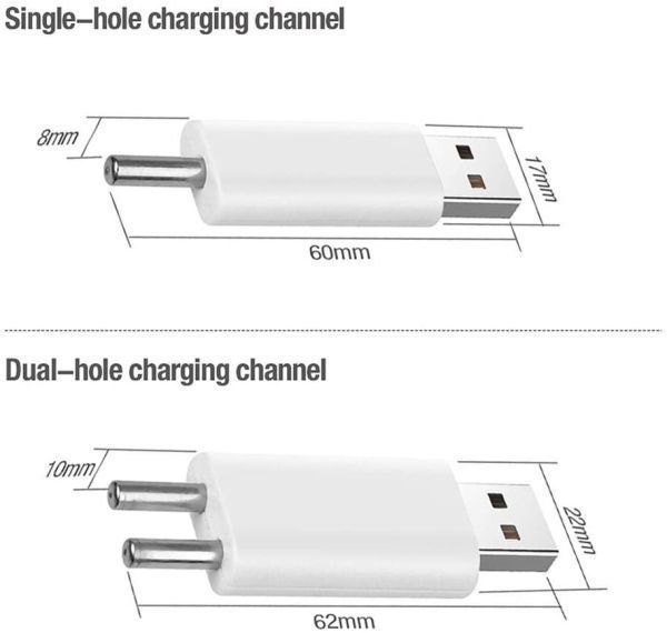 【新品】夜釣り 電気ウキ用 CR425 ピン型 リチウム電池 USB 2個同時充電器 セット 軽量 コンパクト S011_画像6
