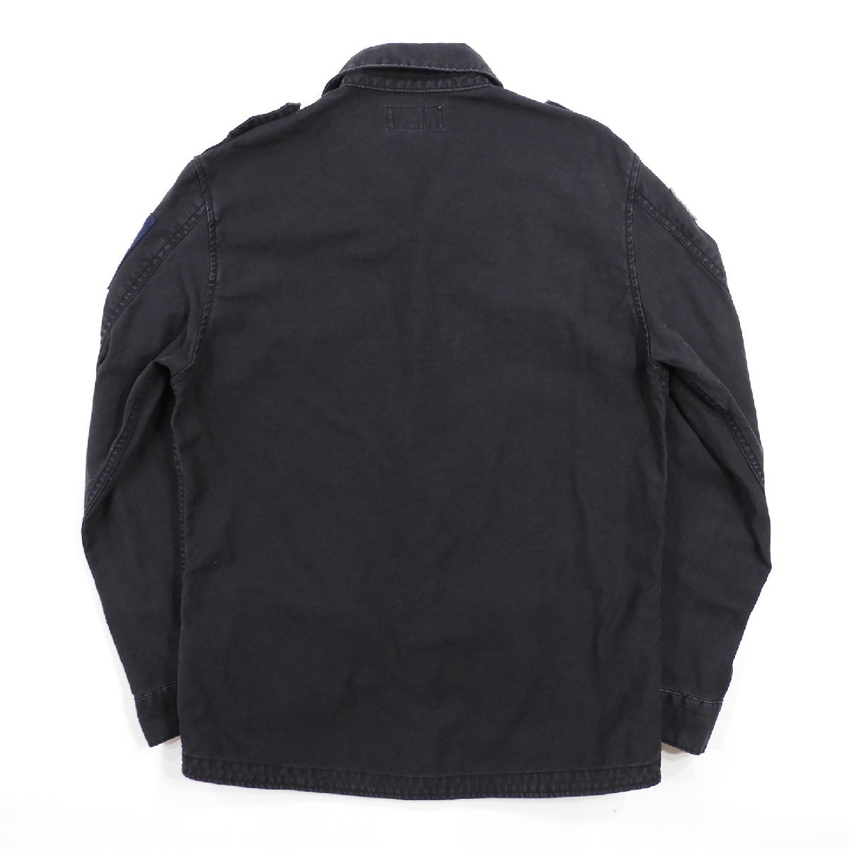 AVIREX アヴィレックス 6165100 ミリタリーシャツジャケット ブラック Size XL #13063 アメカジ カジュアル パッチ_画像2