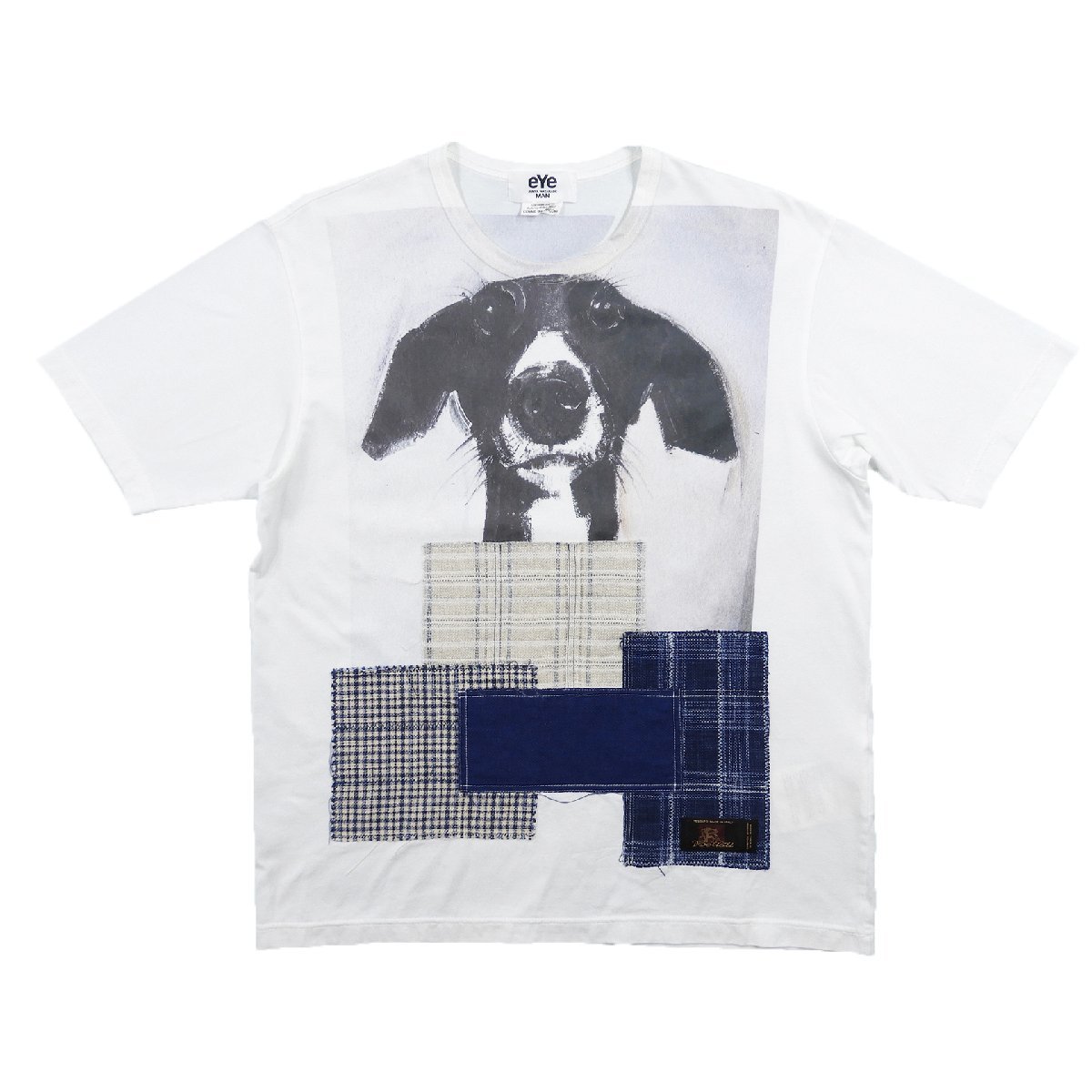 JUNYA WATANABE MAN WI-T910 Tシャツ Size L #12694 送料360円 ジュンヤワタナベ コムデギャルソン きれいめ モード パッチワーク Tee_画像1