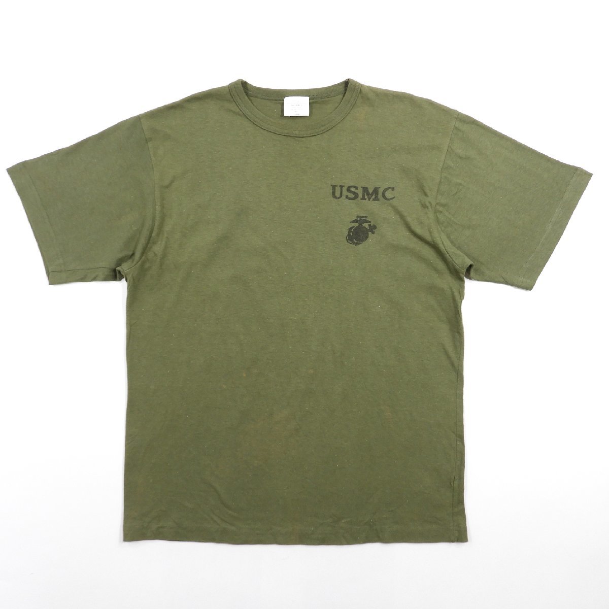 デッド CAB CLOTHING キャブクロージング USMC Tシャツ オリーブ size XL #13697 送料360円 ミリタリー トップス_画像1