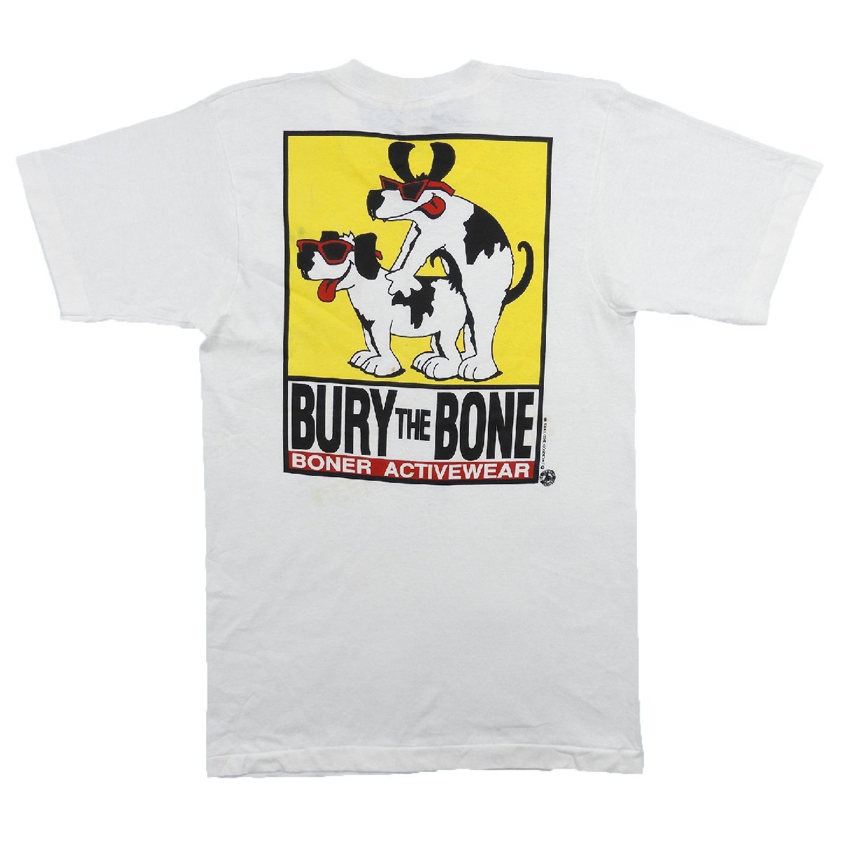 デッド 80's BURY THE BONE 半袖 Tシャツ ホワイト size M #13694 送料360円 トップス オールド ヴィンテージ ビンテージ_画像1