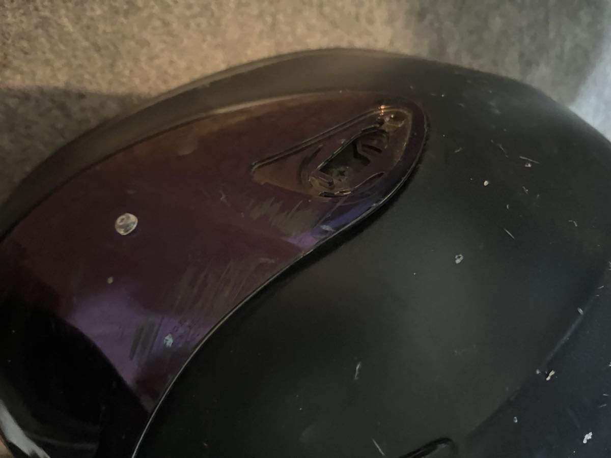 フルフェイスヘルメット ヘルメット アライ Arai ホワイト ブラック シールド カブト ジャンク 修理ベースの画像5