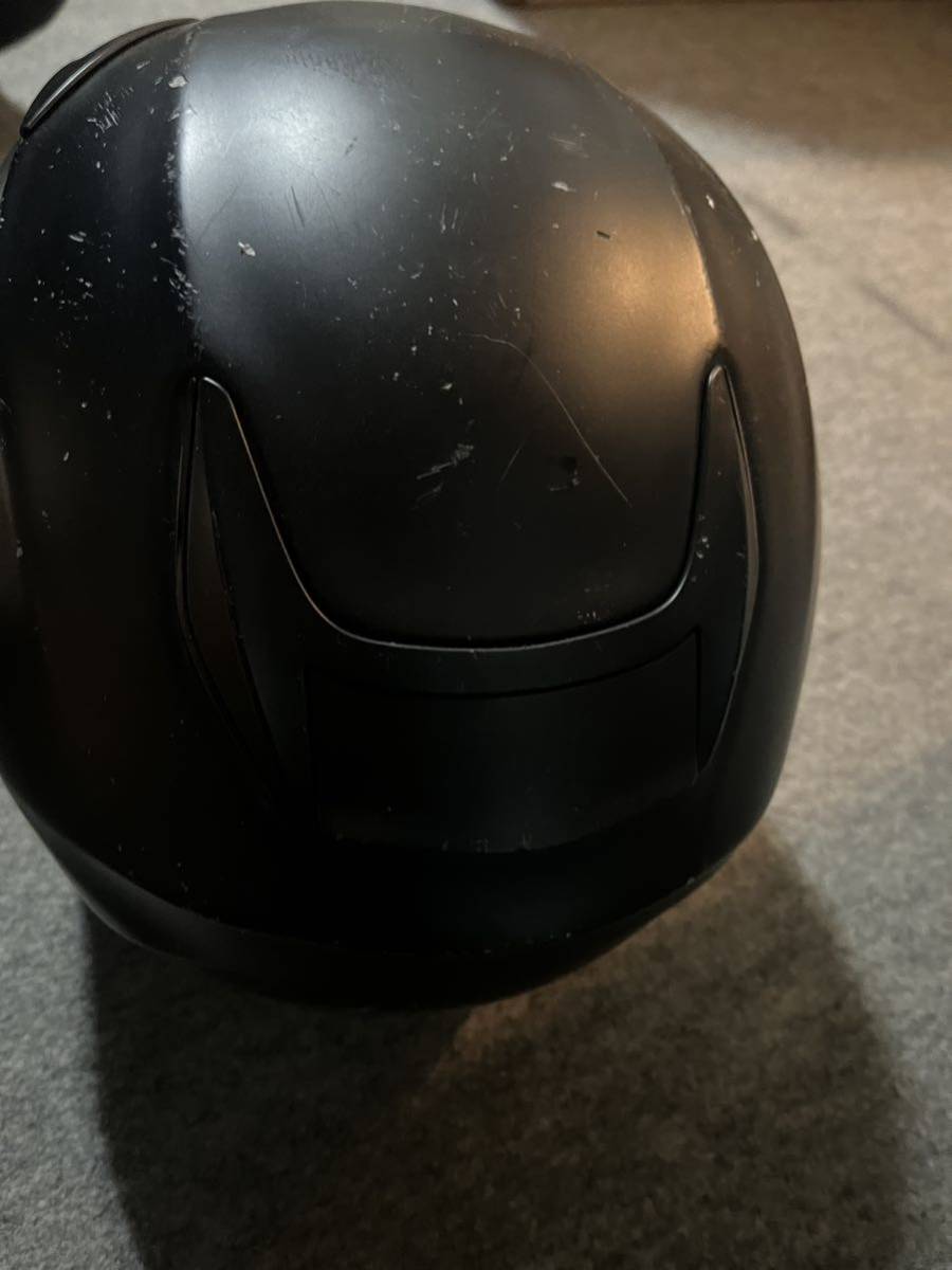 フルフェイスヘルメット ヘルメット アライ Arai ホワイト ブラック シールド カブト ジャンク 修理ベースの画像6
