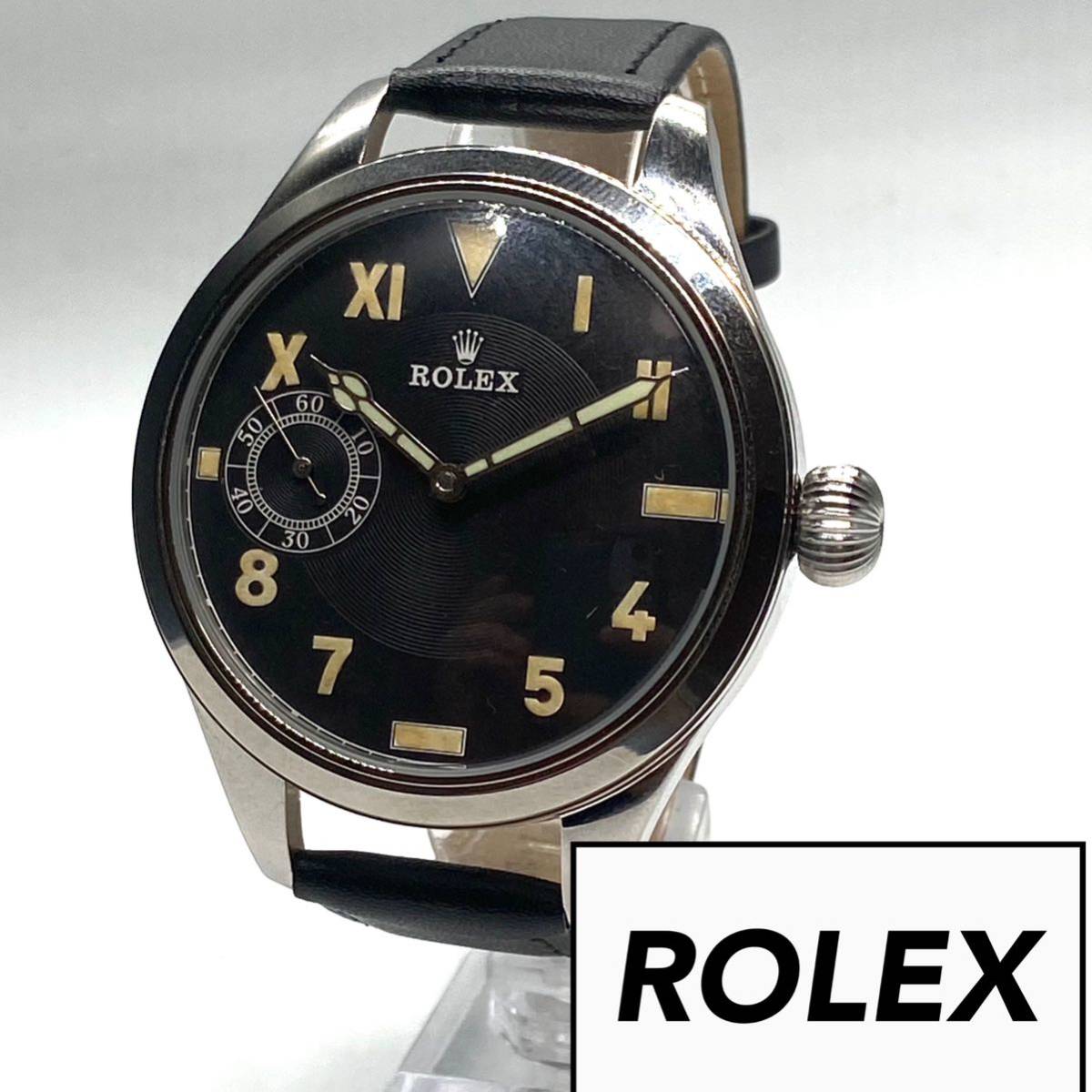 * condition excellent! * ultimate beautiful goods Rolex ROLEX men's Vintage antique watch hand winding military . middle wristwatch black immediate payment 