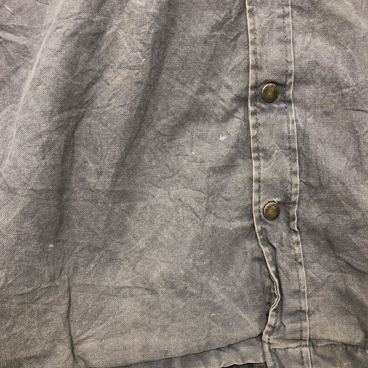 中古 古着 Dickies ワーク ジャケット 2XL グレー ビッグサイズ フーディ ジップアップ ボタン ストリート 古着卸 アメリカ仕入 a511-5130_画像5