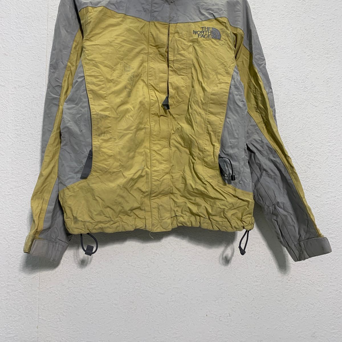 中古 古着 THE NORTH FACE マウンテンパーカー・ジャケット XS イエロー グレー ザノースフェイス 古着卸 アメリカ仕入 a512-5574_画像3