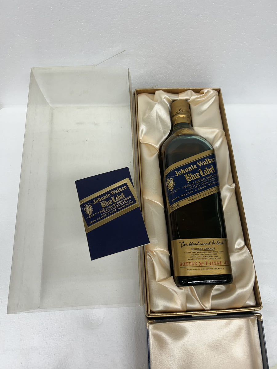 ジョニーウォーカー ブルーラベル スコッチウイスキー 未開栓750ml 43%　Johnnie Walker Blue Label　古酒　no165_画像2