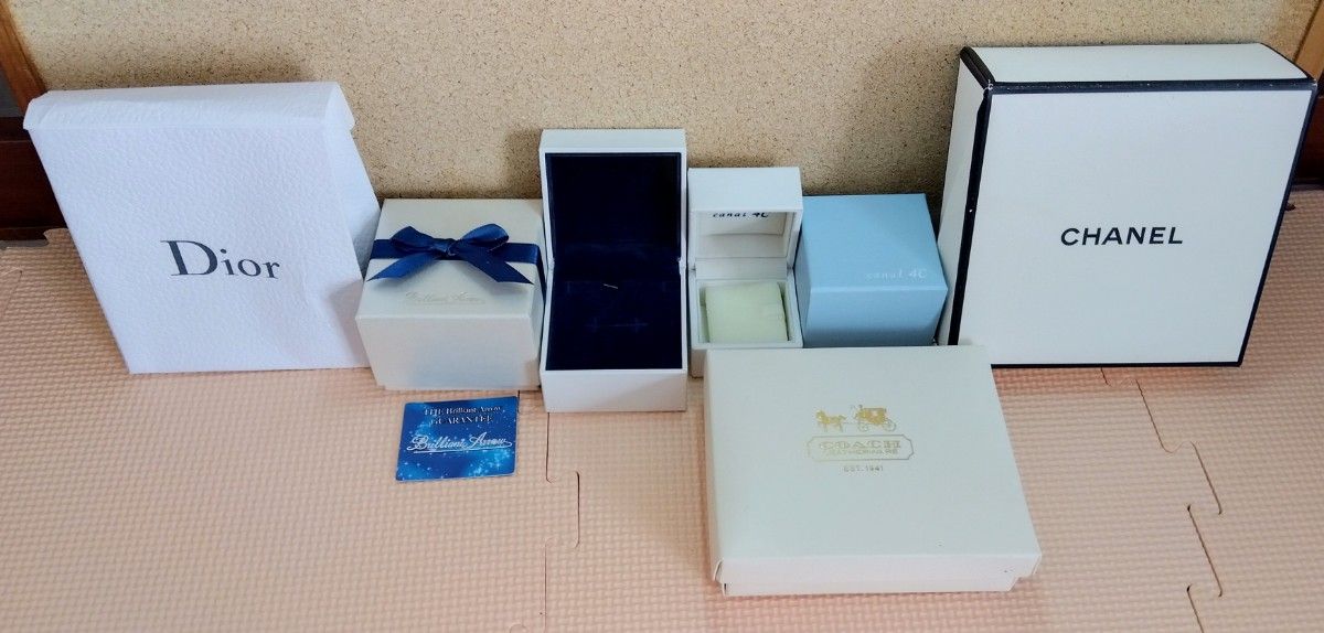 CHANEL Dior COACH 4°C BRILLIANT ARROW 空き箱 ジュエリーBOX空 CHANEL Dior COACH 4°C BRILLIANT ARROW 空き箱 ジュエリーBOX空