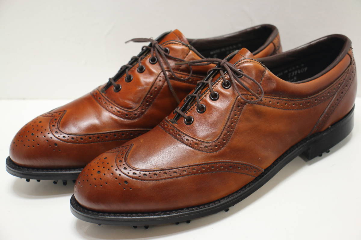 ビンテージ Dexter デクスター ゴルフスパイク◆28.5-29cm◆US11C◆デッドストック◆USA製◆未使用品◆ウイングチップ◆USA購入