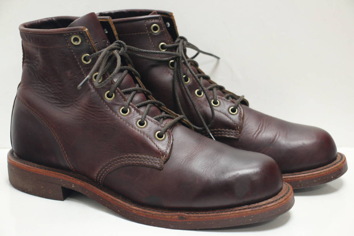 L.L.Bean CHIPPEWA チャッカブーツ◆27cm◆US9D◆美品◆USA製◆コルクソール◆エルエルビーン◆チペワ◆Wネーム◆USA購入_画像2