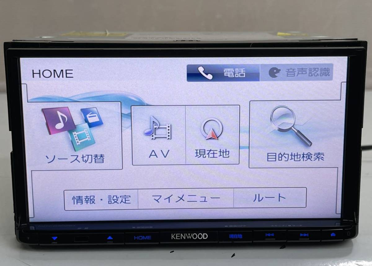 送料無料 動作品 KENWOOD ケンウッド メモリーナビ 2015年 MDV-D502BT フルセグ/DVD/CD/SD/USB/Bluetooth/iPod-iPhone_画像3