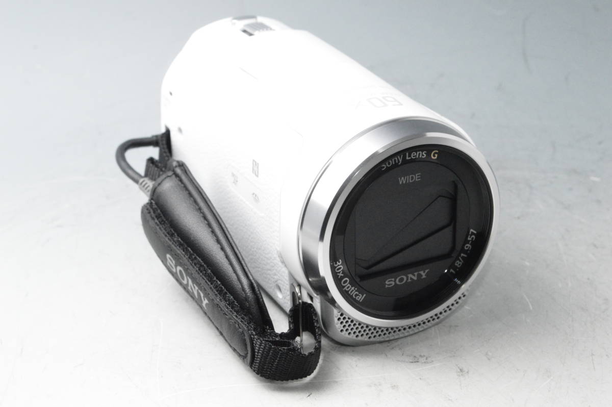 #a0977【外観美品】 SONY ソニー デジタルHDビデオカメラレコーダー HDR-CX680 W ホワイト_画像2