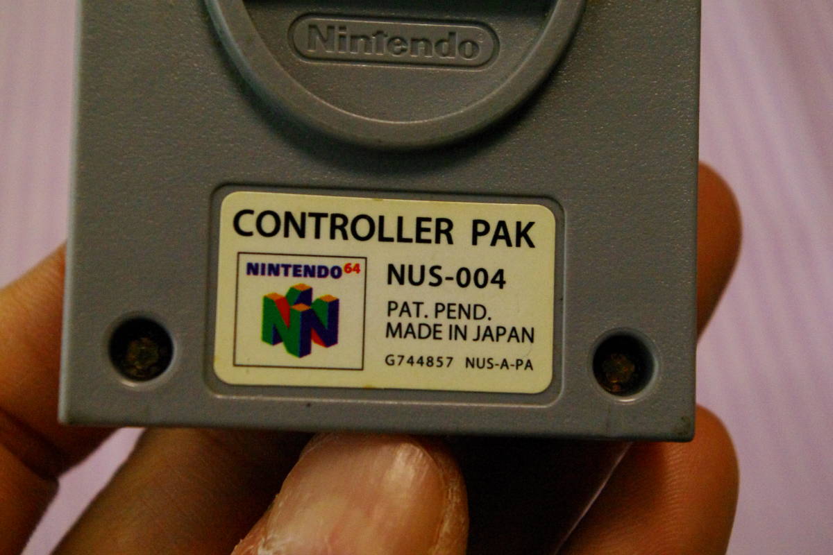  person ton dou64 controller pack (NUS-004) / NINTENDO64 Nintendo 64 memory card memory pack #i4