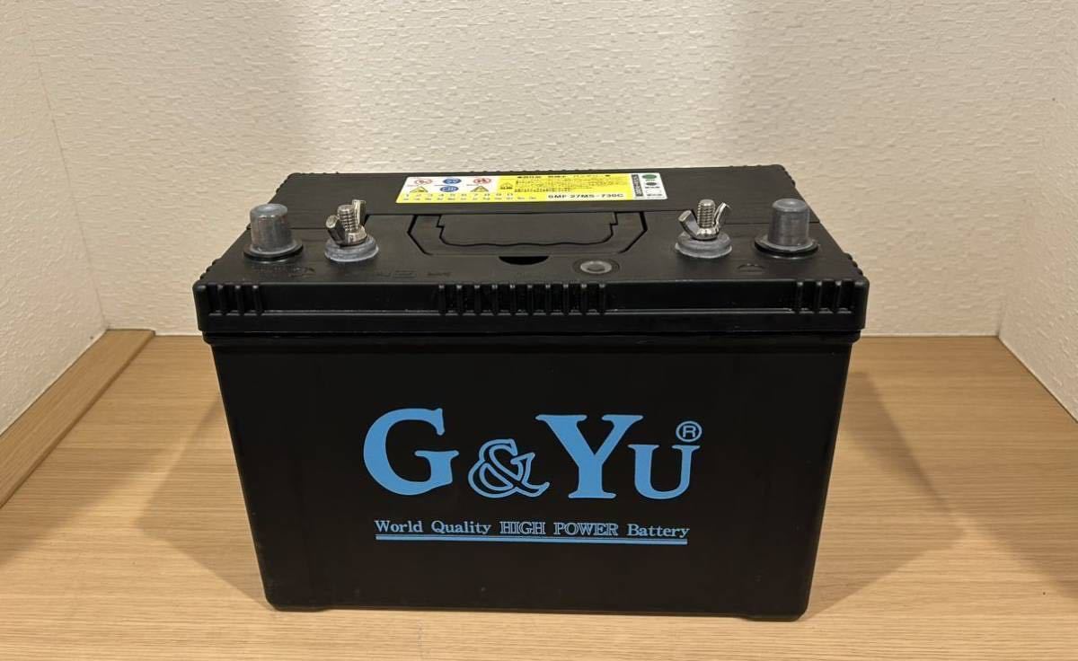 G&Yu SFM 27MS-730C キャンピングカー サブバッテリー 鉛バッテリー ディープサイクルバッテリー_画像1