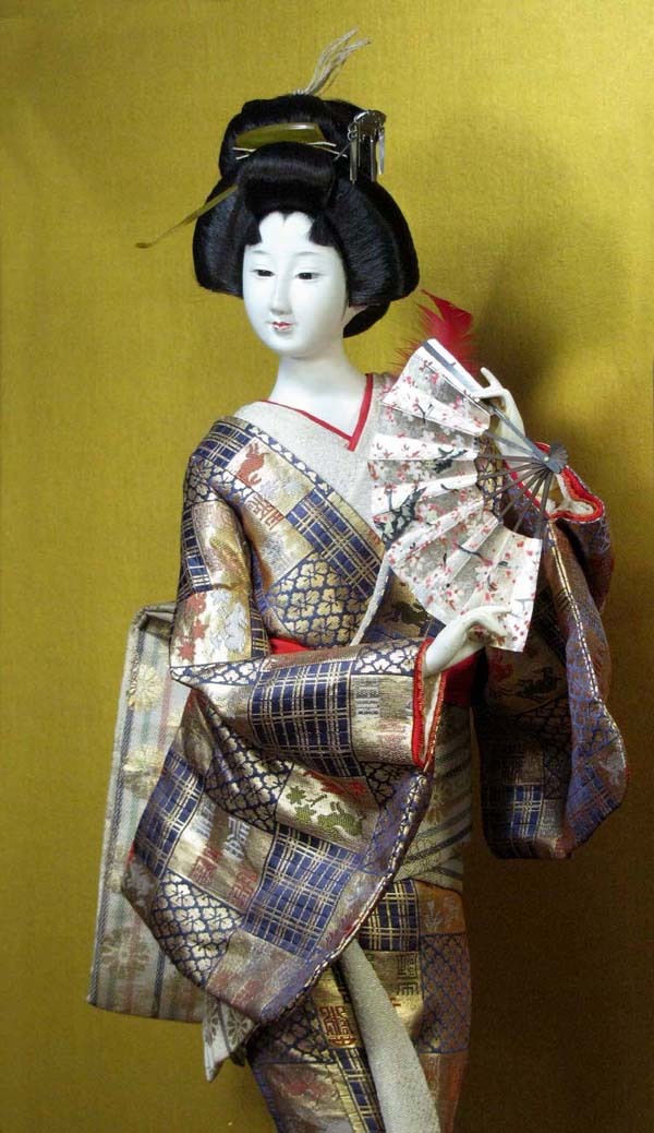 ◇*本物保証・高級仕立.日本人形 * 舞 扇 *六十年前の人形師 ◇*本物保証・高級仕立.日本人形 * 舞 扇 *六十年前の人形師