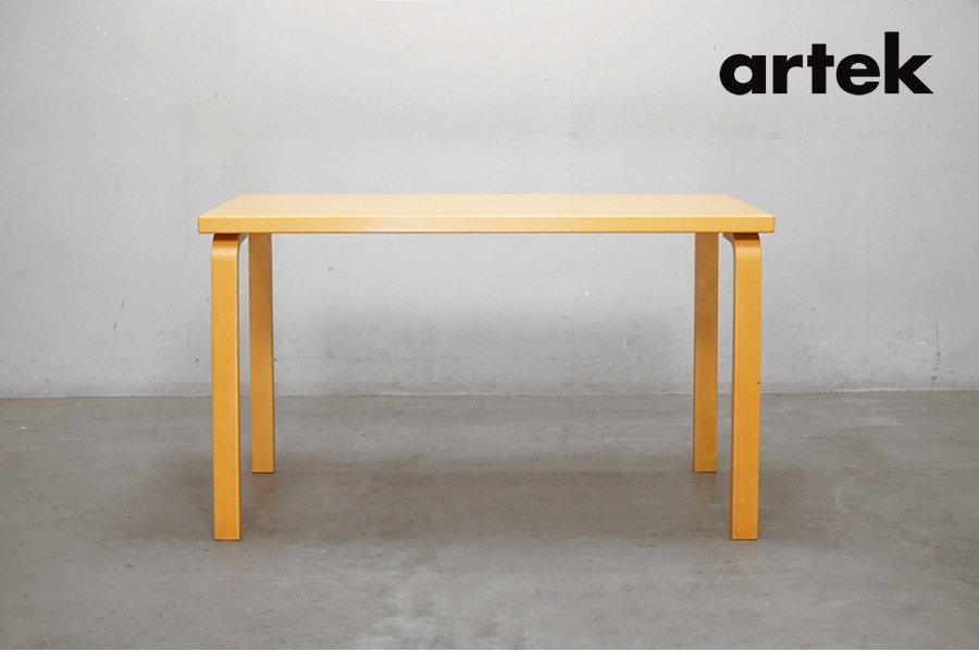 350 artek(アルテック) 80A TABLE (80A ダイニングテーブル) アルヴァ・アアルト ナチュラルラッカー 北欧 フィンランド15.6万_画像1