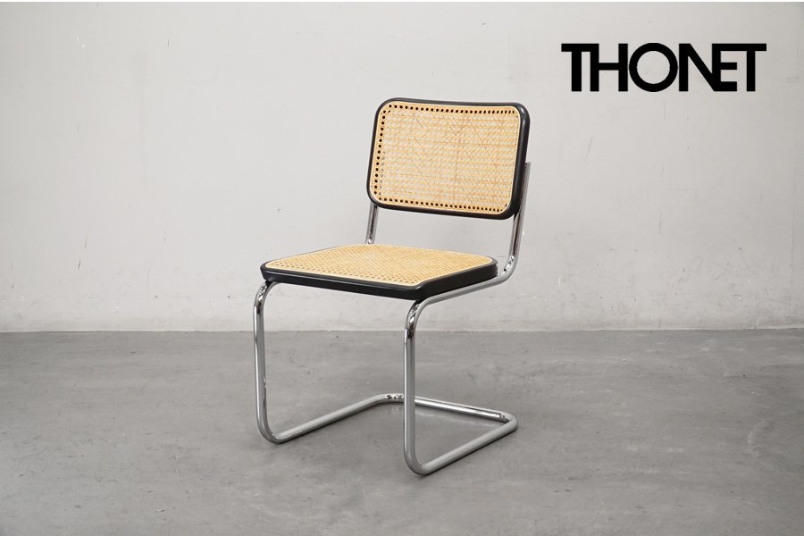 361 展示極美品 THONET(トーネット) S32V Cesca Chair Armless (チェスカチェア アームレス) 籐張り マルセル・ブロイヤー23.8万_画像1