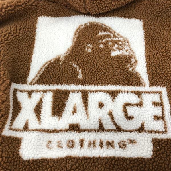 XLARGE エクストララージ 21AW ボア フリース ジャケット SIZE: L ブラウン ボアジャケット MH632023121405_画像10