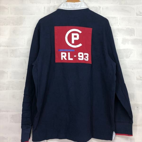 POLO RALPH LAUREN ラルフローレン タグ有 CP-93 カプセルバック アップリケ ラガーシャツ ポロシャツ SIZE: L ネイビー MU632023122705_画像1