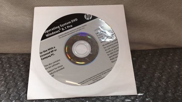 H 新品未開封　HP Windows 8.1 インストールディスク 64bit DVD１_画像1