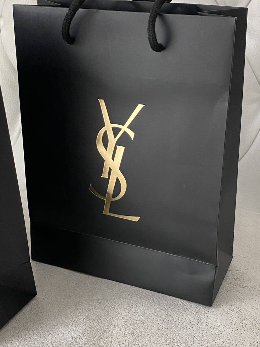 Yves saint Laurent 限定ショッパー 紙袋 ショップ袋 YSL サンローラン ブランド紙袋 2個セット_画像3