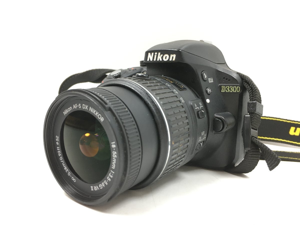 ニコン Nikon D3300 18-55 VR II KIT レンズキット デジタル一眼レフカメラ ニコンFマウント 3インチ 動画FHD対応 1円～ Y12024N_画像2