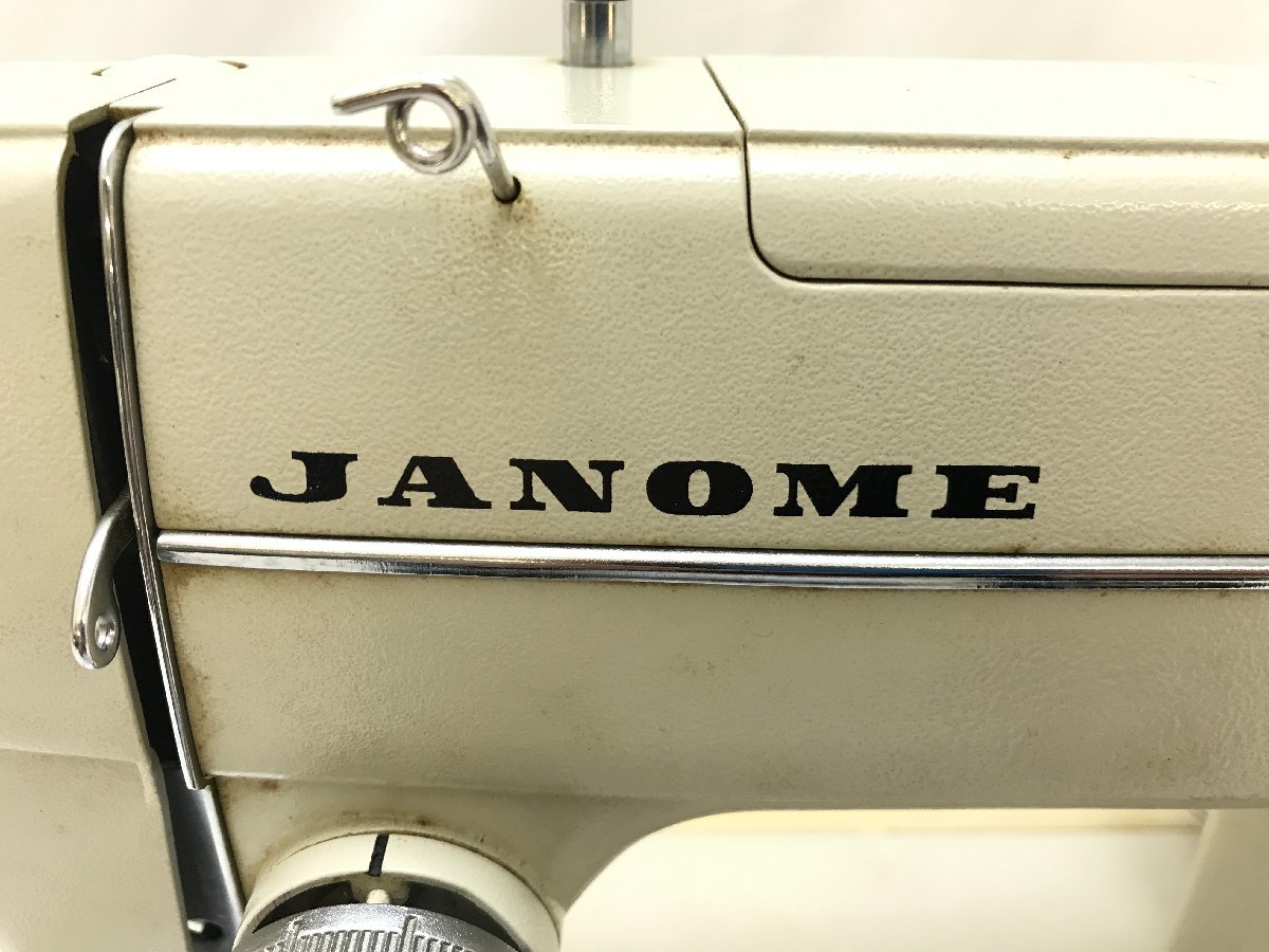 JANOME ジャノメ 680 家庭用ミシン ハードケース ハンドメイド 手工芸 フットコントローラー付き ジャンク品 T12009su_画像5