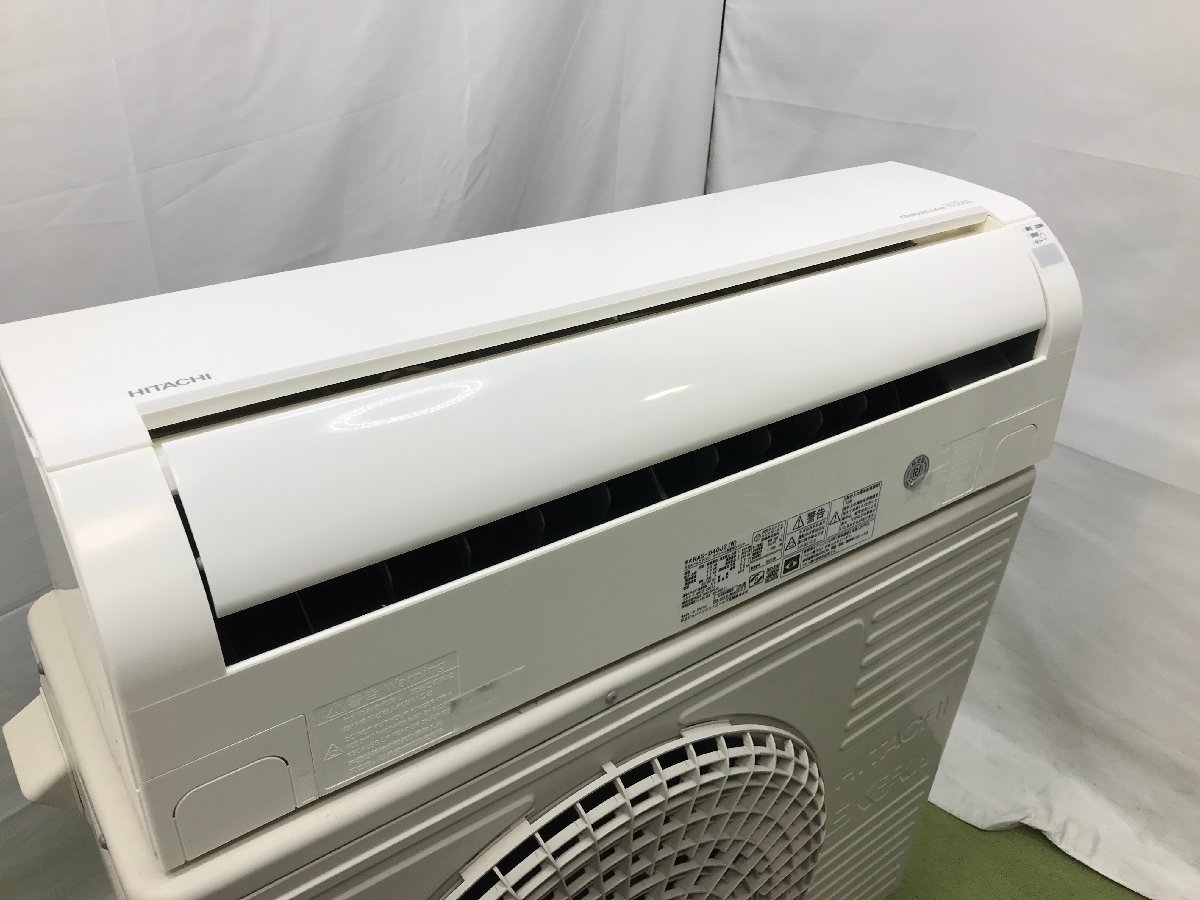 美品 HITACHI 日立 ルームエアコン ステンレス・クリーン 白くまくん RAS-D40J2 おもに14畳用 4.0kw 内部乾燥 2019年製 d12064su_画像2