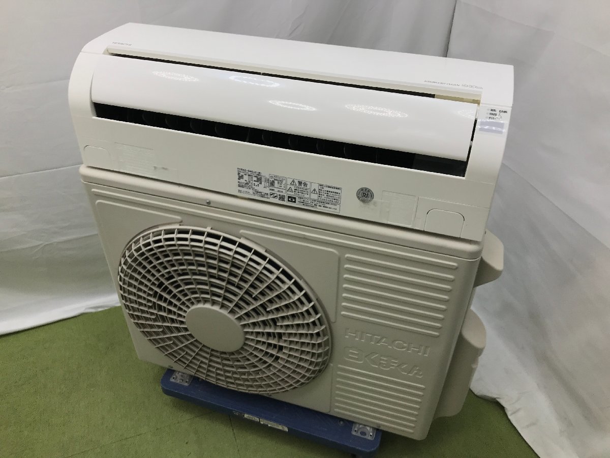 美品 HITACHI 日立 ルームエアコン ステンレス・クリーン 白くまくん RAS-D40J2 おもに14畳用 4.0kw 内部乾燥 2019年製 d12064su_画像1